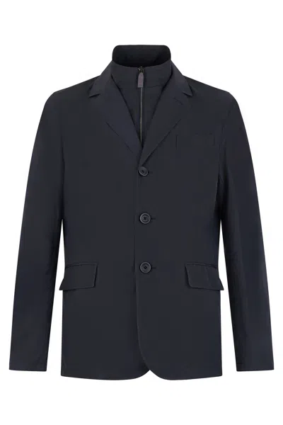 Herno Elegant Dark Blue Modern And Versatile Jacket