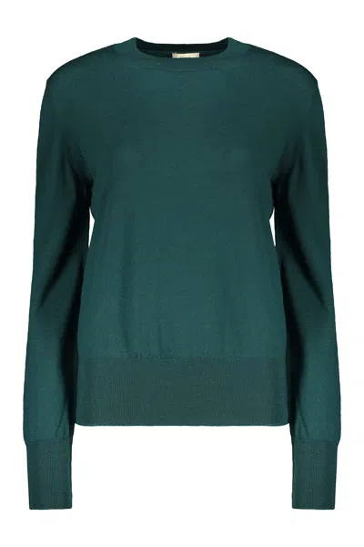 Herno Elegant Dark Green Sweater With Long Sleeves
