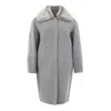 Herno Elegant Gray Wool Jacket For Timeless Women's Style
