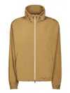 Herno Elegant High Collar Techno Taffeta Jacket For Women In Brown