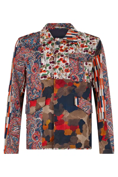 Herno Elegant Multicolored Jacket With Classic Cut