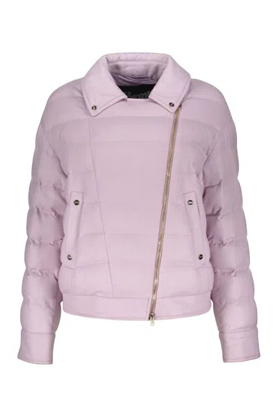 Herno Elegant Pink Padded Jacket For A Sophisticated Look