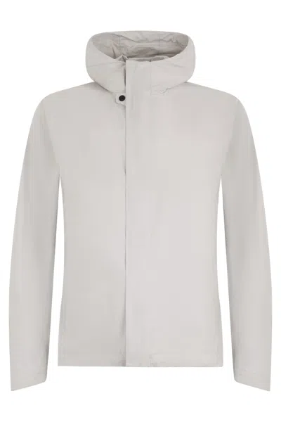 Herno Elegant Technical Jacket With Zip Closure In Gray