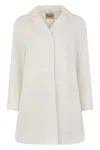 Herno Elegant White Jacket With Front Closure In White