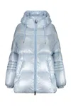 Herno Padded Down-feather Zip-up Jacket In Blue