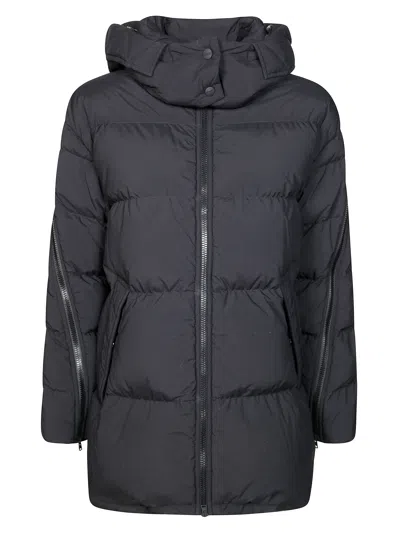 Herno Elegant Women's Mini Puffer Jacket In Black