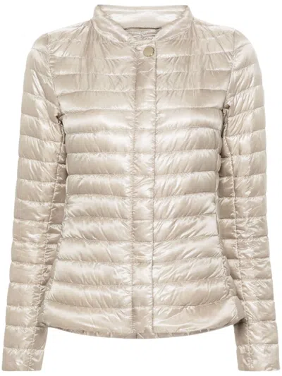 Herno Elena Down Jacket In Neutral