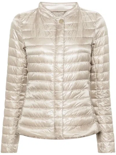 Herno Elena Padded Jacket In Neutral