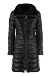 Herno Lapel Down Jacket In Black
