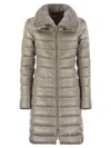 Herno Zip-up Padded Coat In Gray