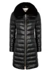Herno Elisa Fur-trimmed Shell Coat In Brown