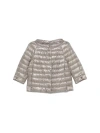 Herno Collarless Jacket In Gray