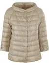 Herno Beige Polyamide Full-length Jacket In Brown