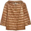 Herno Elsa Iconico Ultralight Water Repellent Down Puffer Jacket In Camel 2157