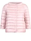 Herno Snap Button Padded Jacket In Pink