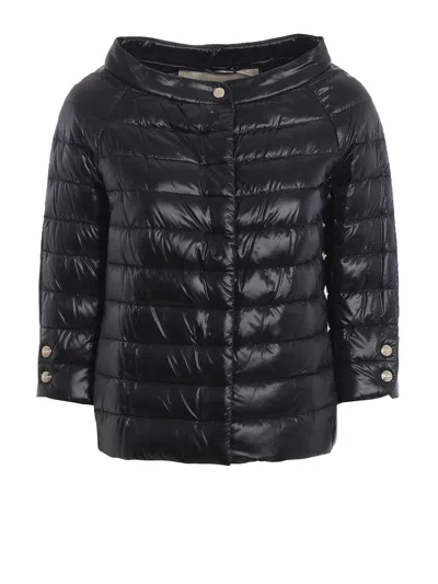 Herno Elsa Ultralight Pufferjacket In Black