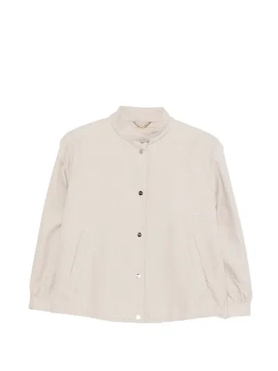 Herno Embellished Jacket In Neutral