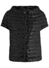 Herno High Density Twisted Crepe Padded Jacket In Black