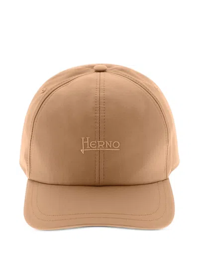 Herno 刺绣棒球帽 In Neutral