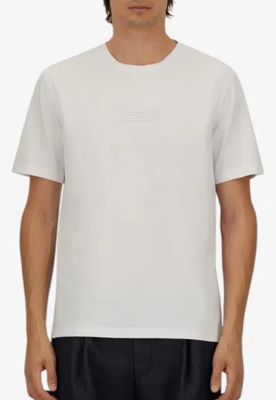 Herno Embroidered Logo T-shirt In White