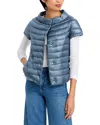 Herno Emelia Cap Sleeve Puffer Jacket In Light Blue