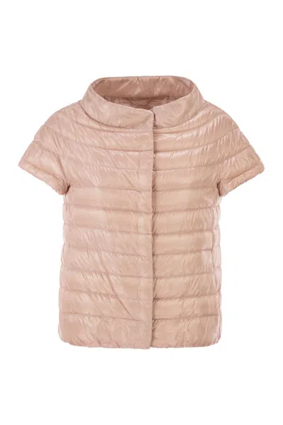 Herno Emilia - Down Jacket With Short Sleeves In Pink