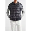 Herno Emilia Cap Sleeve Quilted Down Jacket In Black