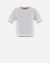 Herno Endless Viscose Monogram T-shirt In White
