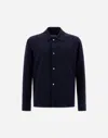 Herno Essence Shacket In Blu Navy