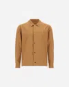 Herno Lightweight Double Bi-stretch Brown Jacket With Classic Collar In Camel