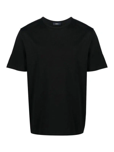 Herno Essentials T-shirt For Men Edition In Black