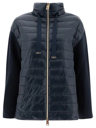 Herno Eternal Cotton And Nylon Ultralight Jacket In Blue