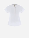 Herno Ever Cotton Interlock／new Popeline／monogram ポロシャツ In White