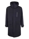Herno Ex Laminar Long Parka In Blue