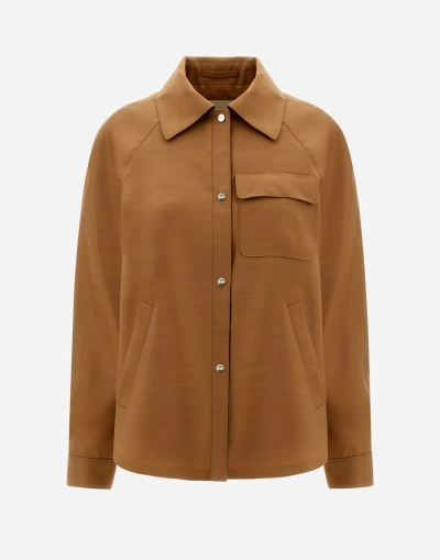 Herno Experience Silk Jacket In Sand