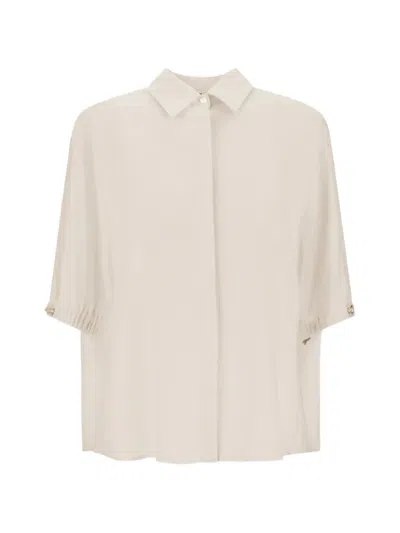 Herno Eyelet-detail Shirt In Neutral