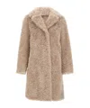 Herno Faux-fur Coat In Brown