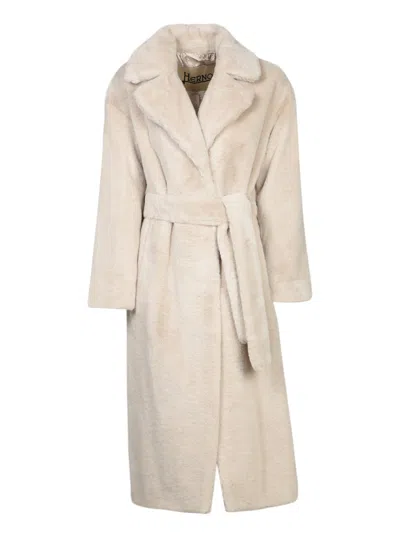 HERNO FAUX FUR COAT