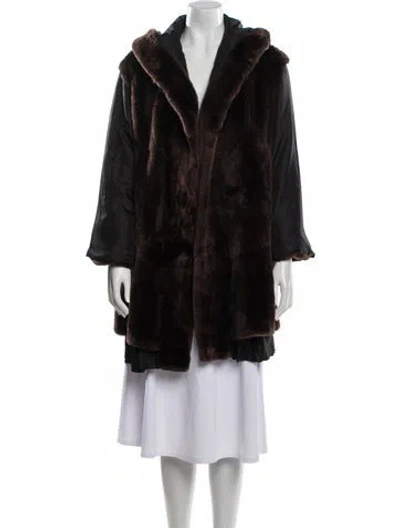 Pre-owned Herno Faux Fur Coat In Multi