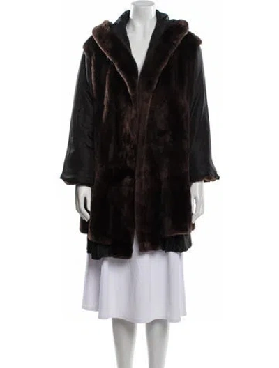 Pre-owned Herno Faux Fur Coat In Multicolor