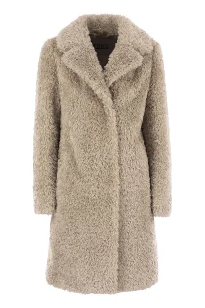 HERNO HERNO FAUX FUR COAT
