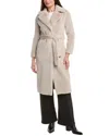 Herno Faux Fur Coat In Neutral