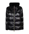 Herno Faux-fur Collar Puffer Jacket In Black
