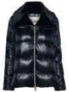 HERNO FAUX-FUR COLLAR PUFFER JACKET