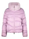 Herno Faux-fur Collar Puffer Jacket In Multi