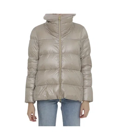 HERNO HERNO HIGH-NECK ZIPPED DOWN JACKET