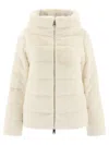Herno Off-white Lady Faux-fur Jacket In White