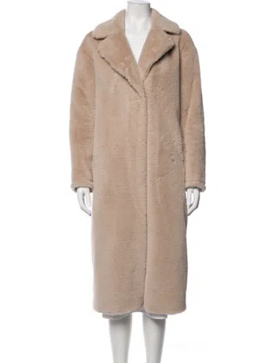 Pre-owned Herno Faux Fur Faux Fur Coat In Neutrals