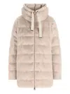 Herno Hooded Long Length Quilted Down Jacket