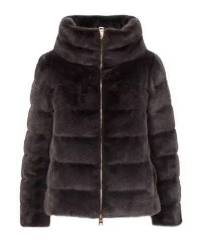 HERNO FAUX FUR JACKET